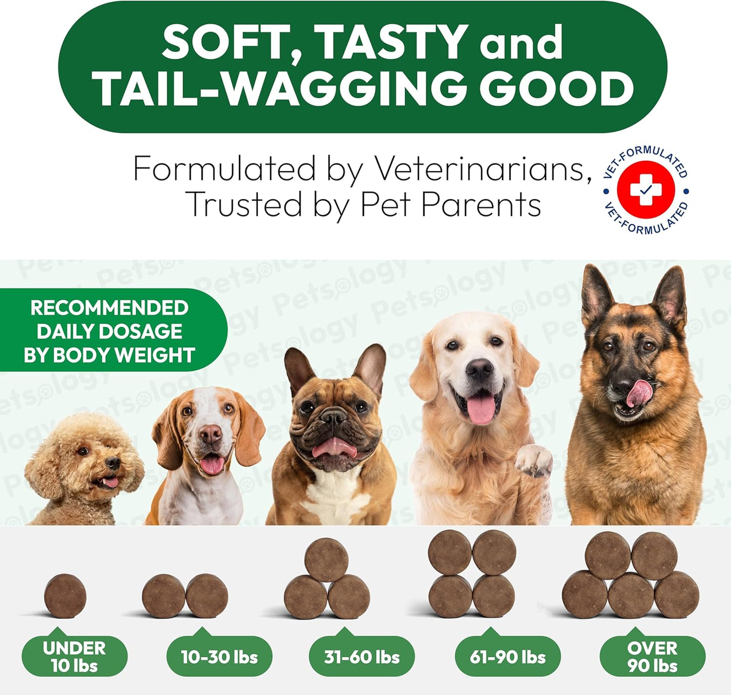 Hemp Calming Chews for Dogs - 170 Dog Calming Chews