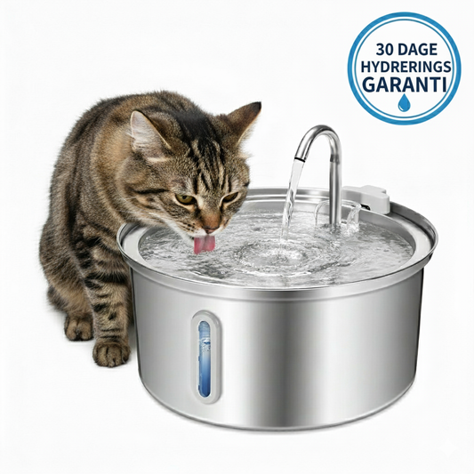 PeakPaws Rustfrit Stål Springvand