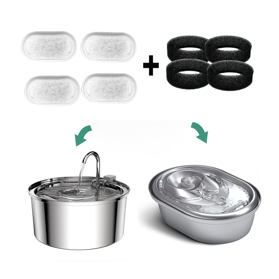 8 Replacement Filters Sets for Water Fountain