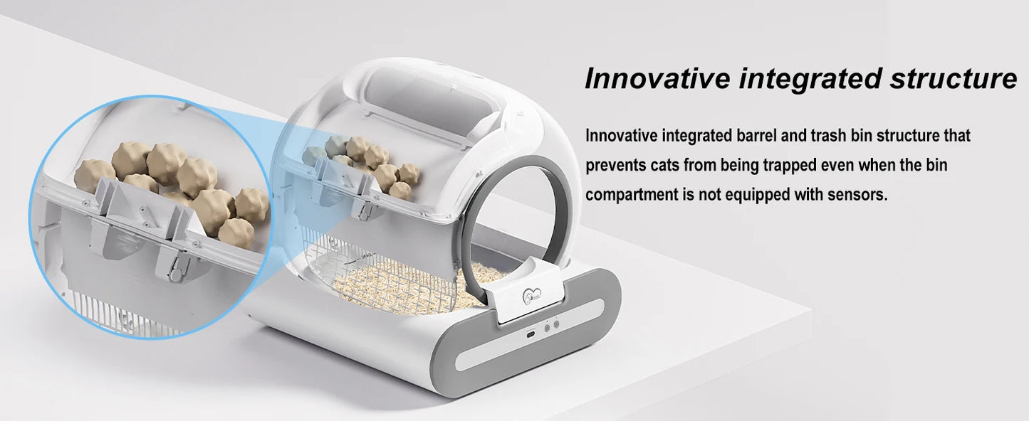 Smart Self-Cleaning Cat Litter Box – Automatic, App-Controlled & Odor-Free