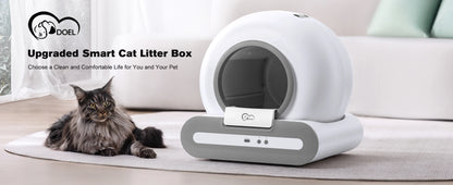 Smart Self-Cleaning Cat Litter Box – Automatic, App-Controlled & Odor-Free